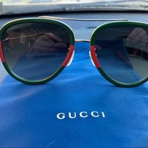 Gucci Red Green sunglasses